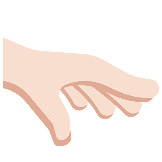 🫳🏻 Emoji Handfläche Nach Unten: helle Hautfarbe Twitter Twemoji 15.0.
