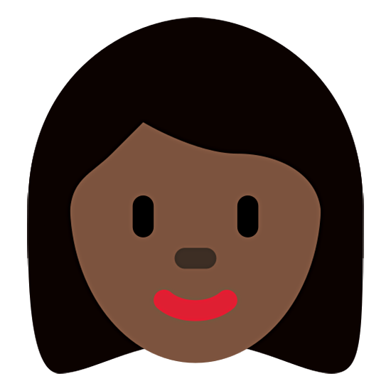 👩🏿 Emoji Frau: dunkle Hautfarbe Twitter Twemoji 15.0.