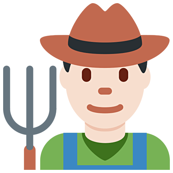 👨🏻‍🌾 Emoji Agricultor: Tono De Piel Claro en Twitter Twemoji 15.0.