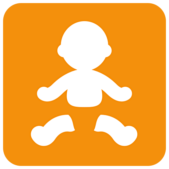 🚼 Emoji Symbol „Baby“ Twitter Twemoji 15.0.