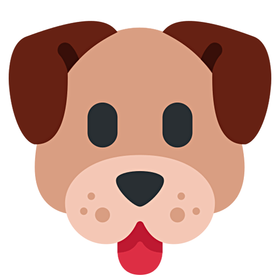 🐶 Emoji Cara De Perro en Twitter Twemoji 15.0.