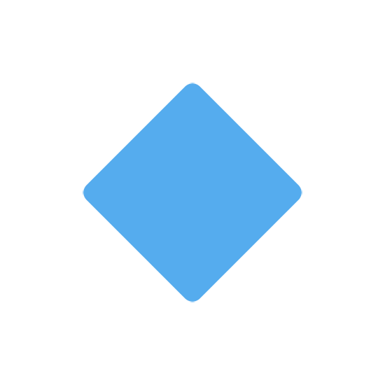 Emoji 🔹 Rombo Blu Piccolo su Twitter Twemoji 15.0.