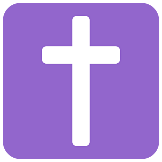 ✝️ Emoji römisches Kreuz Twitter Twemoji 15.0.