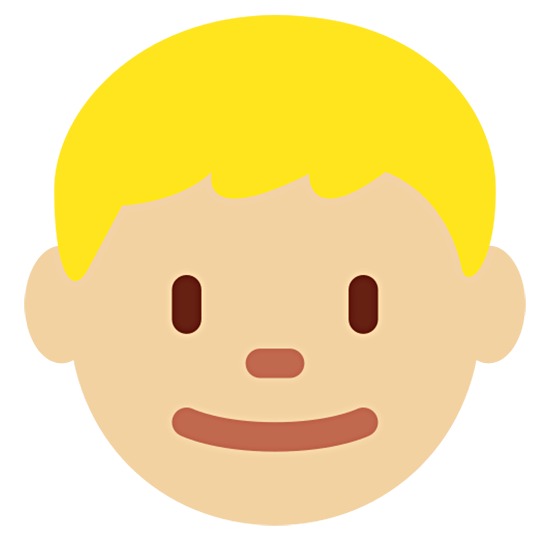 Emoji 👦🏼 Bambino: Carnagione Abbastanza Chiara su Twitter Twemoji 15.0.