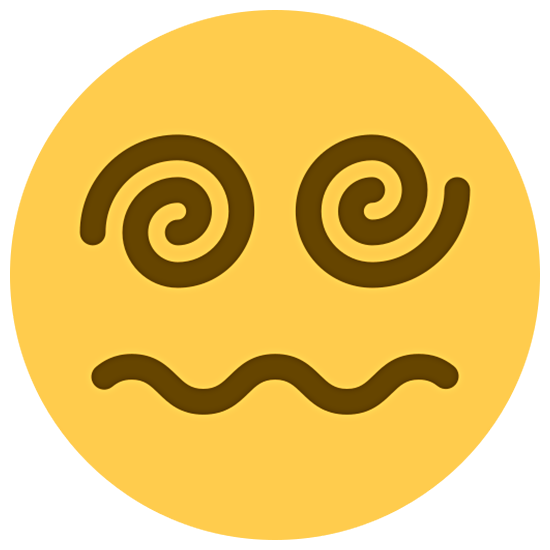 😵‍💫 Emoji Cara Con Ojos En Espiral en Twitter Twemoji 15.0.