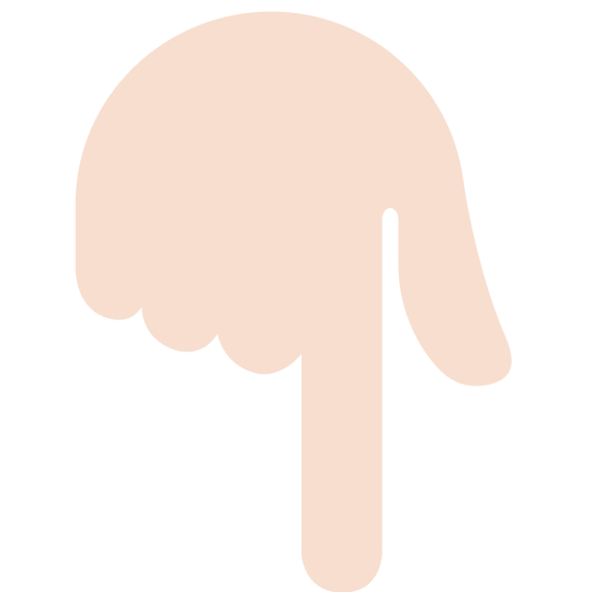 👇🏻 Emoji Dorso Da Mão Com Dedo Indicador Apontando Para Baixo: Pele Clara na Twitter Twemoji 15.0.