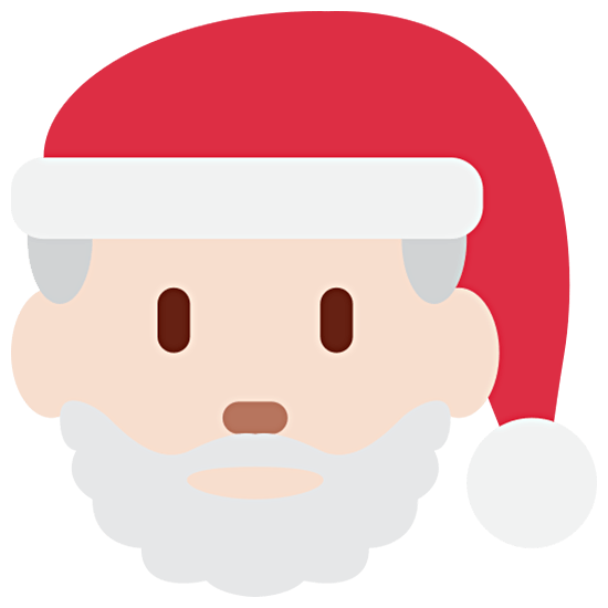 Émoji 🎅🏻 Père Noël : Peau Claire sur Twitter Twemoji 15.0.