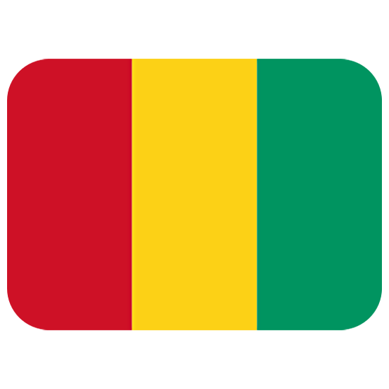 🇬🇳 Emoji Bandeira: Guiné na Twitter Twemoji 15.0.