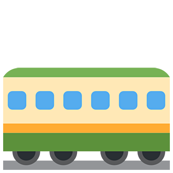 🚃 Emoji Straßenbahnwagen Twitter Twemoji 15.0.
