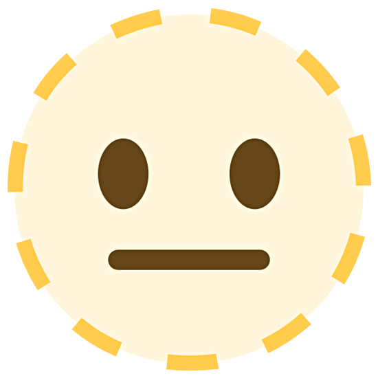 🫥 Emoji Cara De Línea Punteada en Twitter Twemoji 15.0.