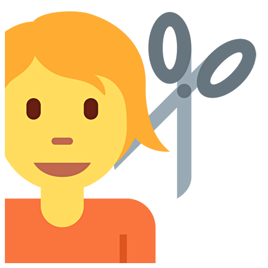 💇 Emoji Person beim Haareschneiden Twitter Twemoji 15.0.