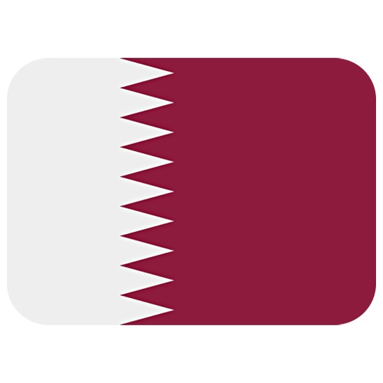 🇶🇦 Emoji Flagge: Katar Twitter Twemoji 15.0.