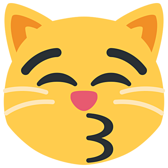 😽 Emoji Gato Besando en Twitter Twemoji 15.0.