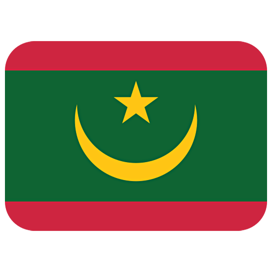 🇲🇷 Emoji Bandeira: Mauritânia na Twitter Twemoji 15.0.