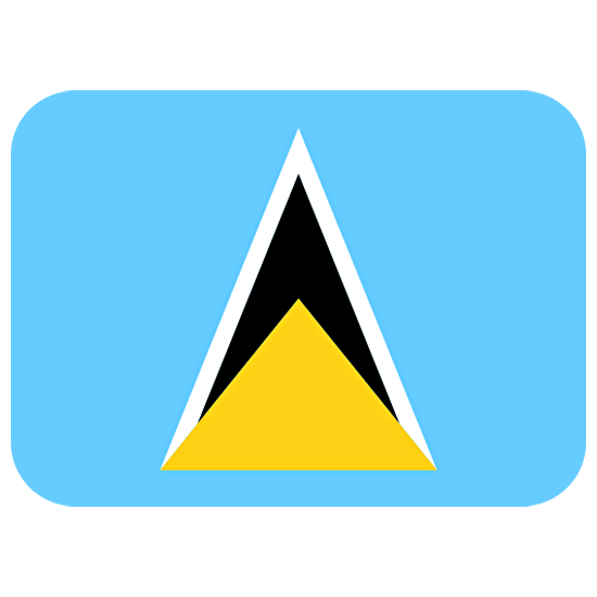 🇱🇨 Emoji Flagge: St. Lucia Twitter Twemoji 15.0.