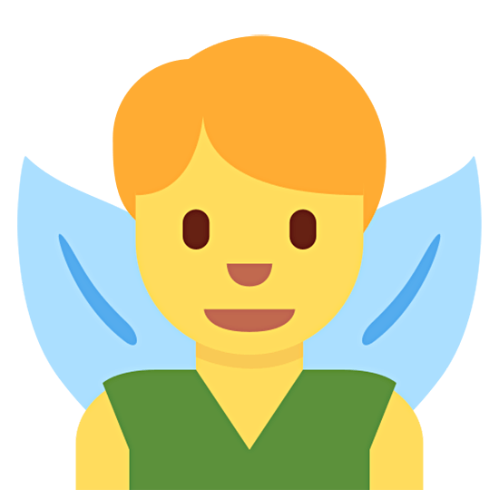 🧚‍♂️ Emoji Homem Fada na Twitter Twemoji 15.0.