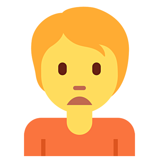 Emoji 🙍 Persona Corrucciata su Twitter Twemoji 15.0.
