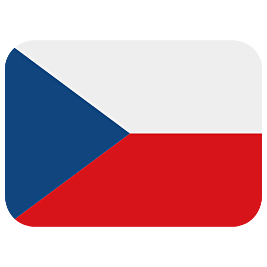🇨🇿 Emoji Flagge: Tschechien Twitter Twemoji 15.0.