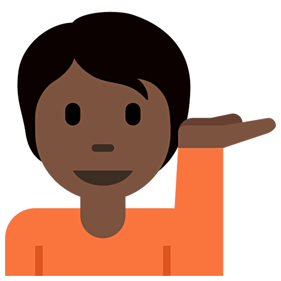 💁🏿 Emoji Persona De Mostrador De Información: Tono De Piel Oscuro en Twitter Twemoji 15.0.