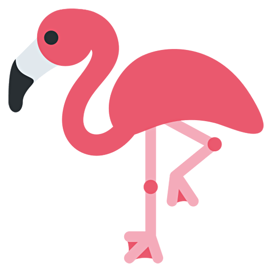 🦩 Emoji Flamingo Twitter Twemoji 15.0.