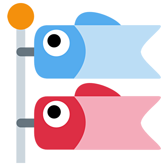 🎏 Emoji traditionelle japanische Windsäcke Twitter Twemoji 15.0.