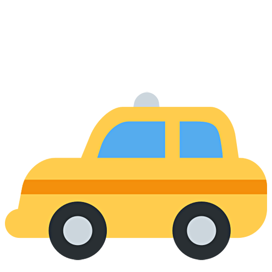 🚕 Emoji Taxi en Twitter Twemoji 15.0.