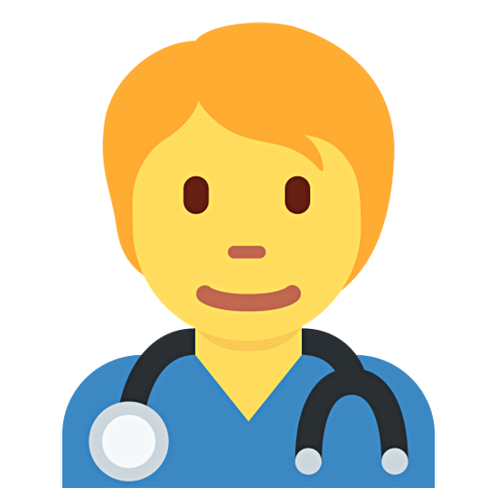 🧑‍⚕️ Emoji Trabajador de la salud en Twitter Twemoji 15.0.