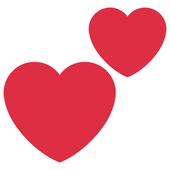 💕 Emoji zwei Herzen Twitter Twemoji 15.0.
