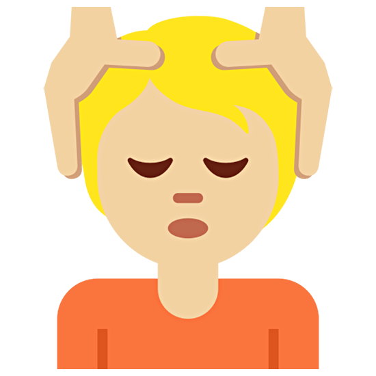 Emoji 💆🏼 Persona Che Riceve Un Massaggio: Carnagione Abbastanza Chiara su Twitter Twemoji 15.0.
