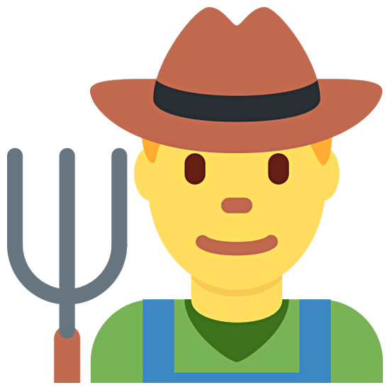 👨‍🌾 Emoji Agricultor en Twitter Twemoji 15.0.