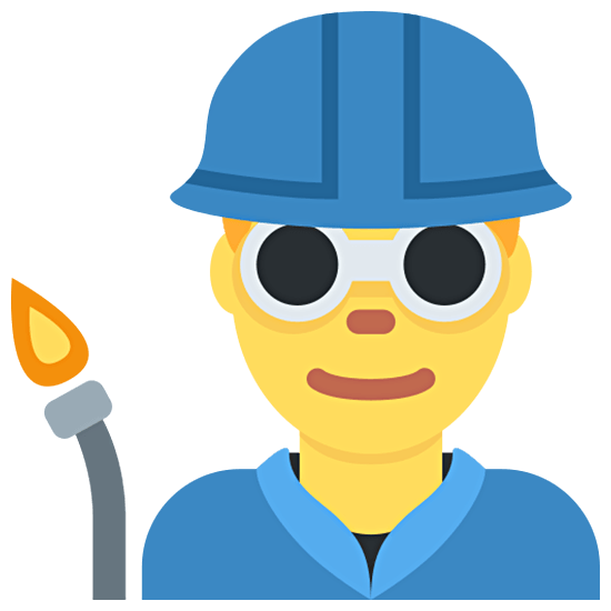 👨‍🏭 Emoji Fabrikarbeiter Twitter Twemoji 15.0.