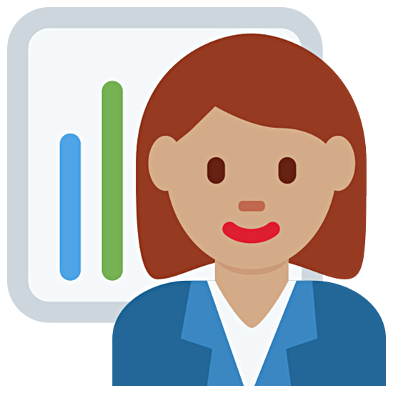 👩🏽‍💼 Emoji Büroangestellte: mittlere Hautfarbe Twitter Twemoji 15.0.