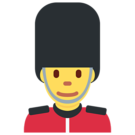 💂‍♂️ Emoji Guardia Hombre en Twitter Twemoji 15.0.