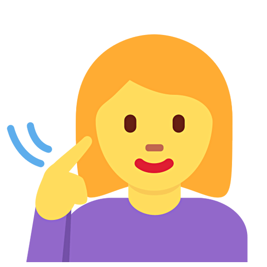 🧏‍♀️ Emoji gehörlose Frau Twitter Twemoji 15.0.