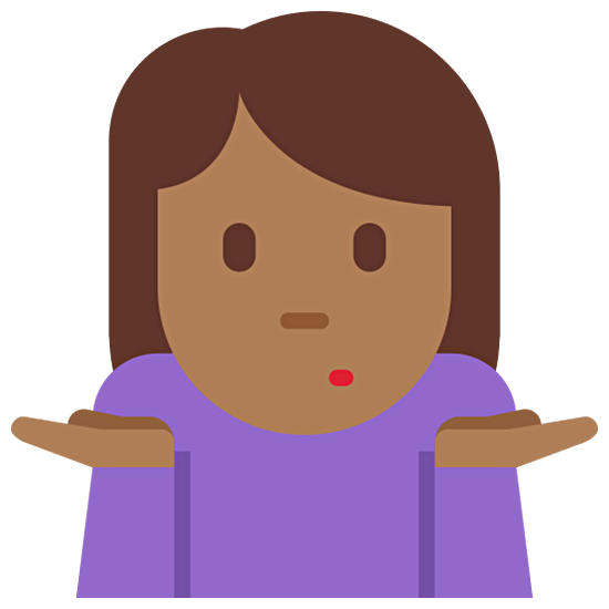 🤷🏾‍♀️ Emoji Mujer Encogida De Hombros: Tono De Piel Oscuro Medio en Twitter Twemoji 15.0.