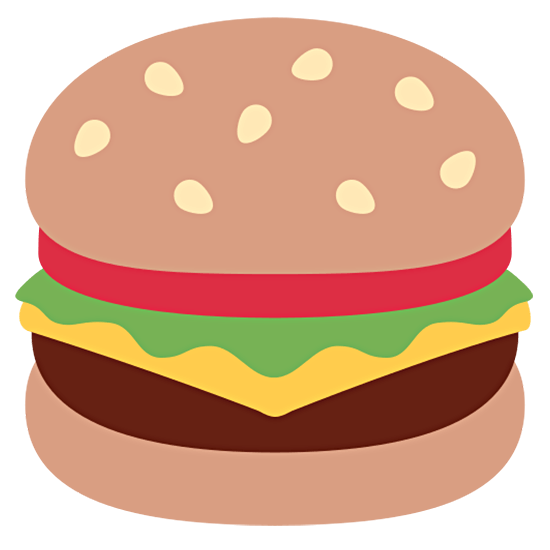 🍔 Emoji Hamburger Twitter Twemoji 15.0.