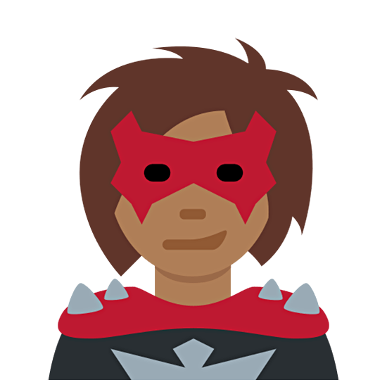 🦹🏾‍♀️ Emoji Supervilã: Pele Morena Escura na Twitter Twemoji 15.0.