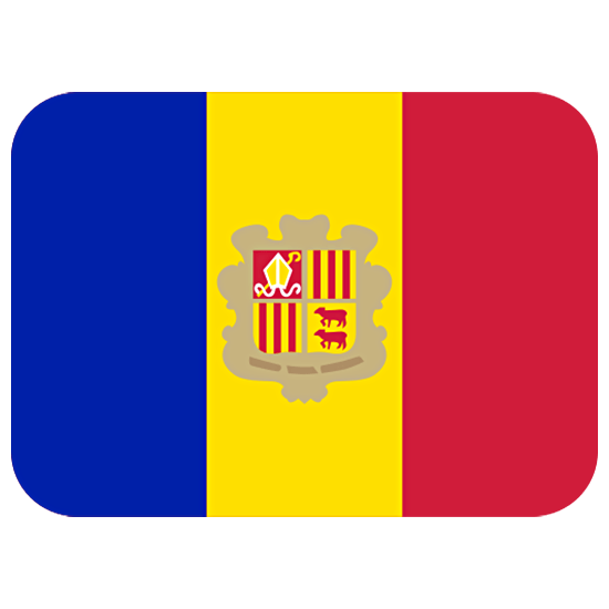 🇦🇩 Emoji Bandera: Andorra en Twitter Twemoji 15.0.