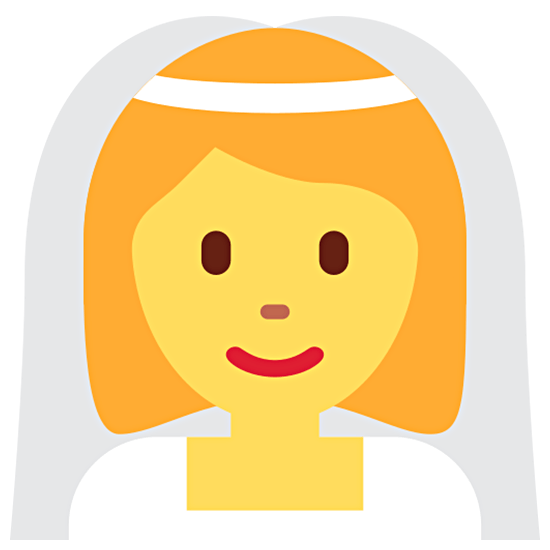 👰‍♀️ Emoji Frau in einem Schleier Twitter Twemoji 15.0.