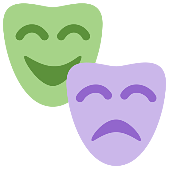 🎭 Emoji Máscaras De Teatro en Twitter Twemoji 15.0.