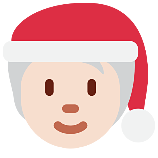 🧑🏻‍🎄 Emoji Mx Claus: Tono De Piel Claro en Twitter Twemoji 15.0.