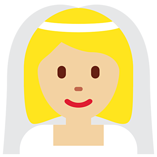👰🏼‍♀️ Emoji Mujer Con Velo: Tono De Piel Claro Medio en Twitter Twemoji 15.0.