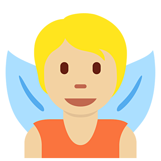 🧚🏼 Emoji Märchenfee: mittelhelle Hautfarbe Twitter Twemoji 15.0.