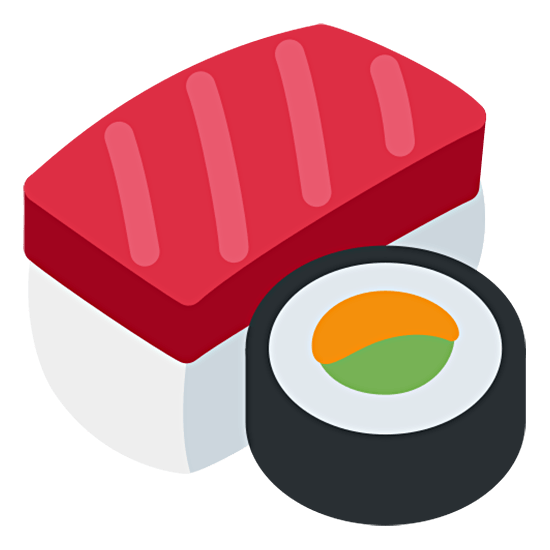 Emoji 🍣 Sushi su Twitter Twemoji 15.0.