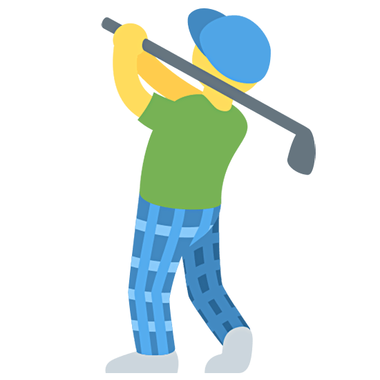 🏌️‍♂️ Emoji Hombre Jugando Al Golf en Twitter Twemoji 15.0.