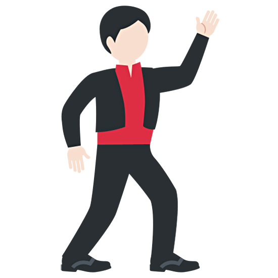 🕺🏻 Emoji Homem Dançando: Pele Clara na Twitter Twemoji 15.0.