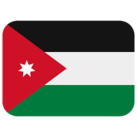 🇯🇴 Emoji Bandera: Jordania en Twitter Twemoji 15.0.
