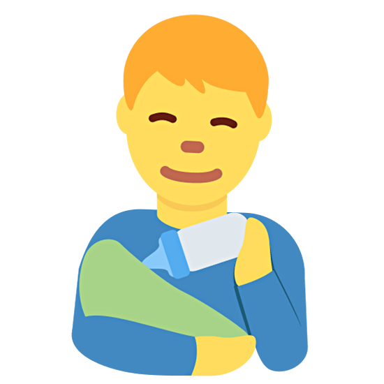 👨‍🍼 Emoji Homem Alimentando Bebê na Twitter Twemoji 15.0.
