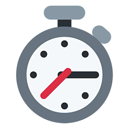 Emoji ⏱️ Cronometro su Twitter Twemoji 15.0.