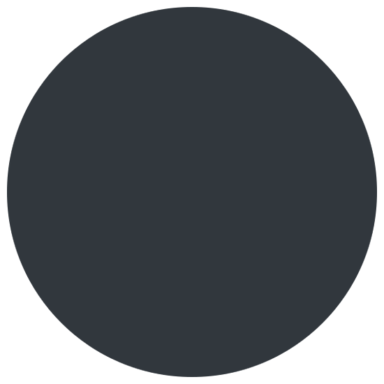 Émoji ⚫ Disque Noir sur Twitter Twemoji 15.0.
